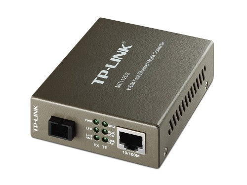 TP-Link MC112CS network media converter 100 Mbit/s Single-mode Black