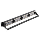connektgear 24 Port Patch Panel (Cat6) IDC Punch Down 19 inch + Lacing Bar
