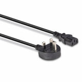 Lindy 1m UK 3 Pin Plug to IEC C13 Mains Power Cable, Black