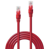 Lindy 3m Cat.6 U/UTP Network Cable, Red