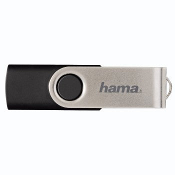 Hama 8GB Rotate USB flash drive USB Type-A 2.0 Black, Silver