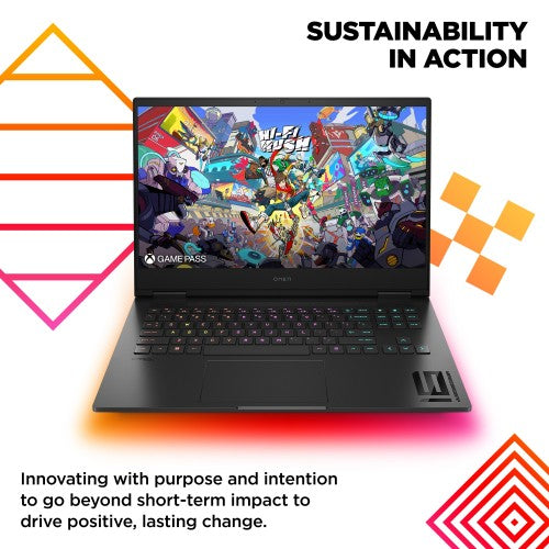 OMEN by HP OMEN 16-wf1004na Intel® Core™ i9 i9-14900HX Laptop 40.9 cm (16.1") Full HD 32 GB DDR5-SDRAM 1 TB SSD NVIDIA GeForce RTX 4080 Wi-Fi 7 (802.11be) Windows 11 Home Black