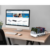 Manhattan 10-port USB-C Charging Station, USB-C Output: 10x 20W, Max 200W, Mains AC power (inc US/EU/UK adapters)