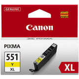 Canon 6446B001/CLI-551YXL Ink cartridge yellow high-capacity, 695 pages 274 Photos 11ml for Canon Pixma IP 8700/IX 6850/MG 5450/MG 6350/MX 725