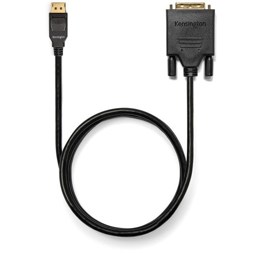 Kensington DisplayPort 1.1 (M) to DVI-D (M) passive unidirectional cable, 1.8m (6ft)