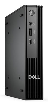 DELL Pro QCM1250 Intel® Core™ i3 i3-14100T 8 GB DDR5-SDRAM 512 GB SSD Windows 11 Pro Micro PC Mini PC Black