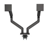 Manhattan Dual Desk Mount for TV & Monitors (Full Motion Spring), For screens 13" to 45", Clamp or Grommet Assembly, VESA compatibility: 75x75 and 100x100mm - check the dimensions of the four mounting holes on back of screen to ensure it fits, Max 20kg (e