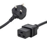 connektgear 1.25m UK Mains Power Cable - UK Plug to C19 Socket