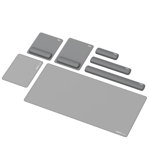 Fellowes Wrist Rest Breyta Palm Rest with Antibacterial Protection Ergonomic Wrist Support Grey