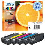 Epson C13T33574011/33XL Ink cartridge multi pack high-capacity Bk,C,M,Y,PBK EasyMail 12,2ml+3x8,9ml+8,1ml Pack=5 for Epson XP 530