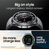 Samsung Galaxy Watch6 Classic SM-R965FZKAEUA smartwatch / sport watch 3.81 cm (1.5") OLED 47 mm Digital 480 x 480 pixels Touchscreen 4G Black Wi-Fi GPS (satellite)
