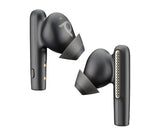 HP Poly Voyager Free 60+ UC Carbon Black Earbuds +BT700 USB-C Adapter +Touchscreen Charge Case