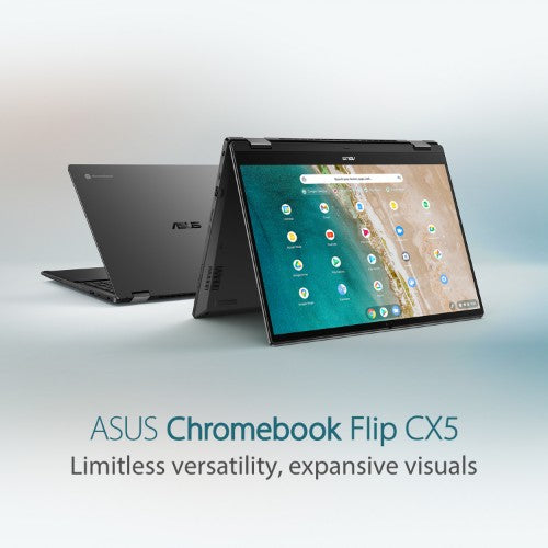 ASUS Chromebook Flip CX5 CX5601FBA-MC0083 Intel® Core™ i5 i5-1235U 40.6 cm (16") Touchscreen WUXGA 8 GB LPDDR4x-SDRAM 512 GB SSD Wi-Fi 6E (802.11ax) ChromeOS Grey