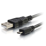 C2G 3m USB 2.0 A to Micro-B Cable M/M - Black