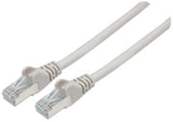 Intellinet Network Patch Cable, Cat6A, 5m, Grey, Copper, S/FTP, LSOH / LSZH, PVC, RJ45, Gold Plated Contacts, Snagless, Booted, Lifetime Warranty