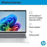HP OmniBook 7 Aero 13-bg1003na Copilot+ PC AMD Ryzen™ AI 5 340 Laptop 33.8 cm (13.3") 2K 16 GB LPDDR5x-SDRAM 1 TB SSD Wi-Fi 6 (802.11ax) Windows 11 Home Silver