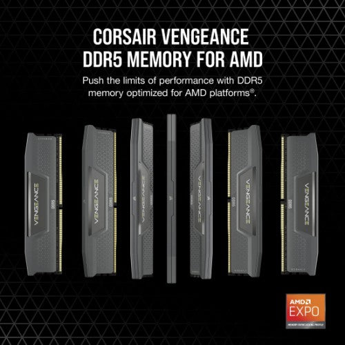 Corsair Vengeance 32GB (2x16GB) DDR5 DRAM 6000MT/S CL38 Memory Kit — GREY