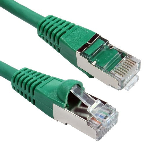 Cables Direct 3m CAT6a, M - M networking cable Green S/FTP (S-STP)
