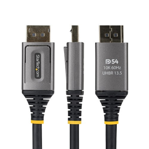 StarTech.com 2m DisplayPort 2.1 Cable, VESA Certified DP54 DisplayPort Cable, Uncompressed 8K 60Hz, 8K 144Hz/4K 240Hz w/DSC 1.2a, DP 2.1 Monitor Cord