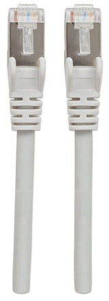Intellinet Network Patch Cable, Cat6A, 10m, Grey, Copper, S/FTP, LSOH / LSZH, PVC, RJ45, Gold Plated Contacts, Snagless, Booted, Lifetime Warranty