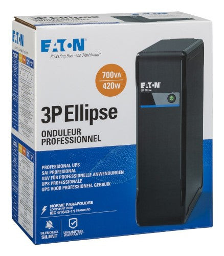 Eaton 3P700I uninterruptible power supply (UPS) Standby (Offline) 0.7 kVA 420 W 4 AC outlet(s)