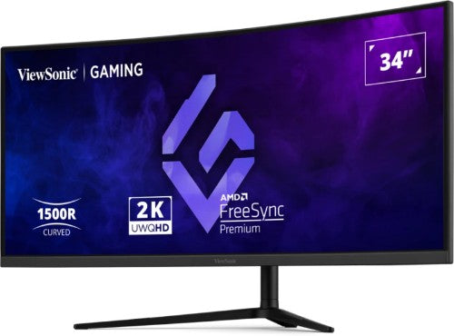 Viewsonic VX3418C-2K computer monitor 86.4 cm (34") 3440 x 1440 pixels UltraWide Quad HD Black