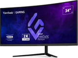 Viewsonic VX3418C-2K computer monitor 86.4 cm (34") 3440 x 1440 pixels UltraWide Quad HD Black
