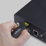 StarTech.com USB-A Port Blocker Key with 4x Locking USB-A Dust Cover Plugs, Snap-In Reusable Port Protectors for Laptops & Computers