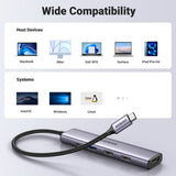 Ugreen 15495 laptop dock/port replicator Wired USB 3.2 Gen 1 (3.1 Gen 1) Type-C Grey