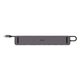 Lindy DST-Mini XT 810, USB-C Laptop Mini Docking Station with Single Display (8K) or Dual Display (4K60) and 100W Pass-Through Charging