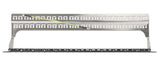 Intellinet 19" 48-Port Shielded Blank Patch Panel, 1U, Unloaded 19-inch Rackmount Keystone Panel for High-density Installations, Removable Cable-Management Bar, Black