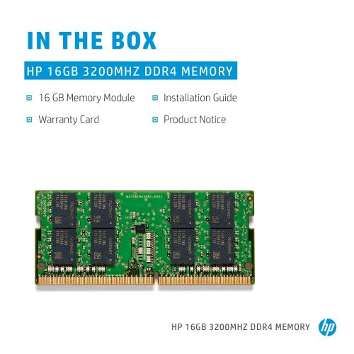 HP 286J1AA memory module 16 GB 1 x 16 GB DDR4 260-pin SO-DIMM