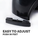 Fellowes Computer Monitor Stand with 3 Height Adjustments - Smart Suites Monitor Riser Plus with Storage Area - Ergonomic Adjustable Monitor Stand for Computers - Max Weight 10KG/Max Size 21" - Black