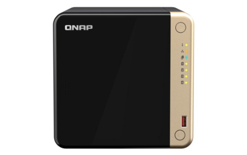 QNAP TS-464 NAS Tower Intel® Celeron® N5095 8 GB DDR4 32 TB HDD QNAP Turbo System Black, Gold