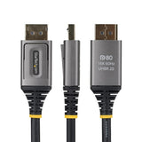 StarTech.com 50cm DisplayPort 2.1 Cable, VESA Certified DP80 DisplayPort Cable, Uncompressed 10K/8K 60Hz, 16K 60Hz/8K 240Hz w/DSC 1.2a, DP 2.1 Monitor Cord