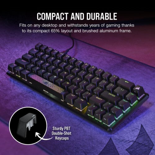 Corsair K65 PRO MINI RGB keyboard Gaming USB QWERTY UK English Black