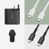 OtterBox Standard UK Wall Charger 100W - 2X USB-C + 2X USB-A USB-PD