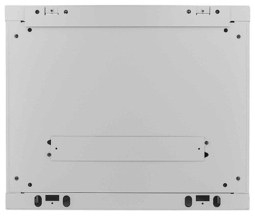 Intellinet 19" Network Cabinet - Wall Mount (Standard), 9U, 450mm Deep, Grey, Assembled, Max 60kg, Suitable also for use on desk or floor, Usable Depth 350mm, Metal & Glass Door, Back Panel, Removeable Sides, Parts for wall install (eg screws/rawl plugs)