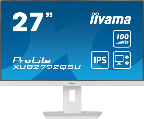 iiyama ProLite XUB2792QSU-W6 computer monitor 68.6 cm (27") 2560 x 1440 pixels Quad HD LED White