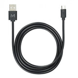 Mobilis 001277 USB cable 1 m USB 2.0 USB A Micro-USB B Black