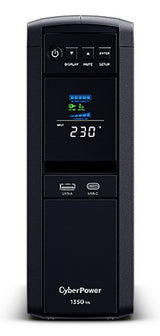 CyberPower CP1350EPFCLCD-UK uninterruptible power supply (UPS) Line-Interactive 1.35 kVA 810 W 6 AC outlet(s)