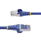 StarTech.com 1m Blue CAT8 Ethernet Cable, Snagless RJ45, 25G/40G, 2000MHz, 100W PoE++, S/FTP, 26AWG Pure Bare Copper Wire, LSZH, Shielded Network Patch Cord w/Strain Reliefs, Fluke Channel Tested