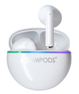 Boompods Earshots Headset True Wireless Stereo (TWS) In-ear Calls/Music Bluetooth White