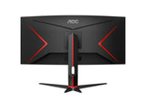 AOC G2 CU34G2XP computer monitor 86.4 cm (34") 3440 x 1440 pixels UltraWide Quad HD LED Black, Red