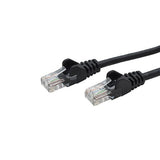 connektgear 7m RJ45 CAT5e UTP Stranded Flush Moulded Network Cable - 24AWG - Black