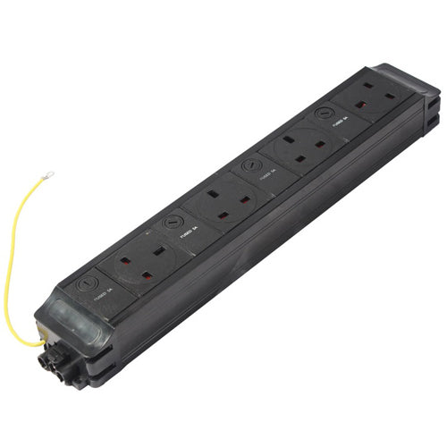 Cablenet 4 x (5Amp) Individually Fused UK Sockets (West.North,North,East) PDU  - Batteries & Power Supplies - Cablenet