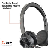 HP Poly Voyager 4320 Microsoft Teams Certified USB-A Headset +BT700 dongle
