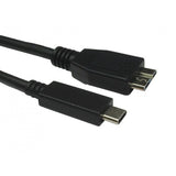 Cables Direct USB3C-97MICRO-2 USB cable USB 3.2 Gen 1 (3.1 Gen 1) 2 m Micro-USB B USB C Black