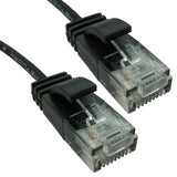 Cables Direct ERSLIM-103K networking cable Black 3 m Cat6 U/UTP (UTP)