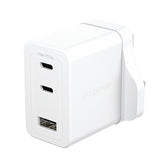 PanzerGlass empower™ by ® Turbo 70W Multiple Charger incl. 2 x USB-C + USB-A | UK Plug | Silver White